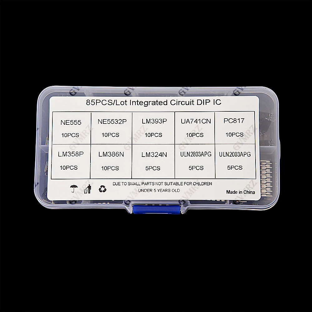 10Values PC817 LM358 85PCS IC LM324 chip IC kit DIP direct insertion NE555 single precision timer LM393
