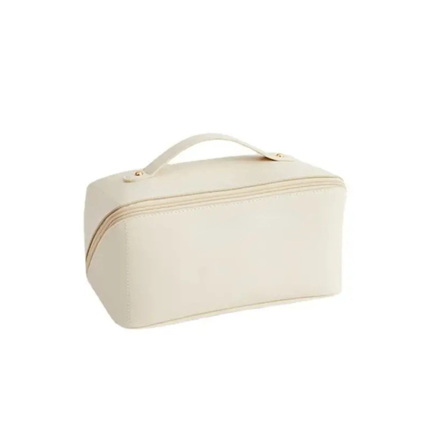 

Large Capacity Flat Opening Leather Cosmetics Toiletries Bag