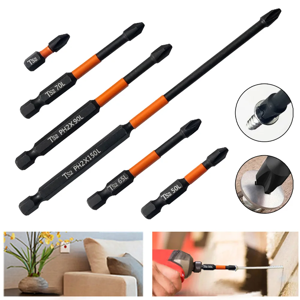 10Pcs PH2 Electrician Special Screwdriver Bits Set Magnetic Electric Impact Drill Nut Driver Screwdriver Hand Tools