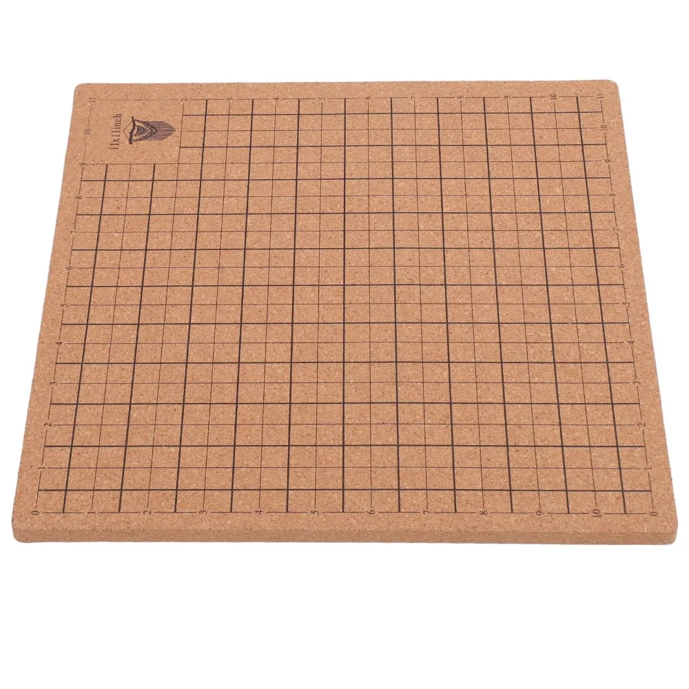 Durable Double Side Macrame Board Printed Grid Cork Braiding Board Cork Craft Board For Knitting Activities