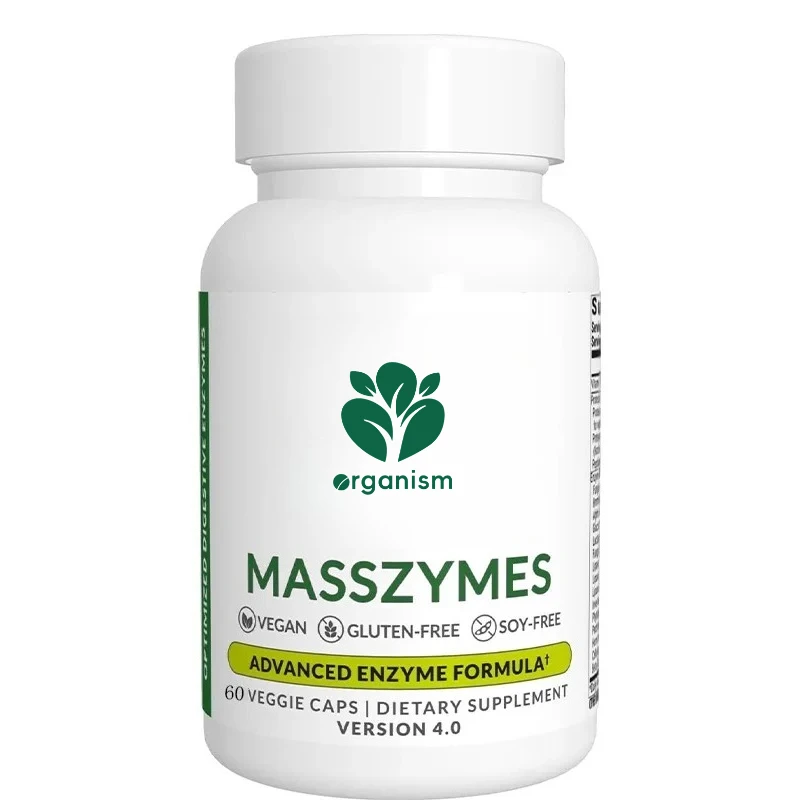 

Добавки с ферментом пищеварения - повышающая энергия, уменьшает цветение - восстановление мышц, здоровье кишечника, 60 капсул