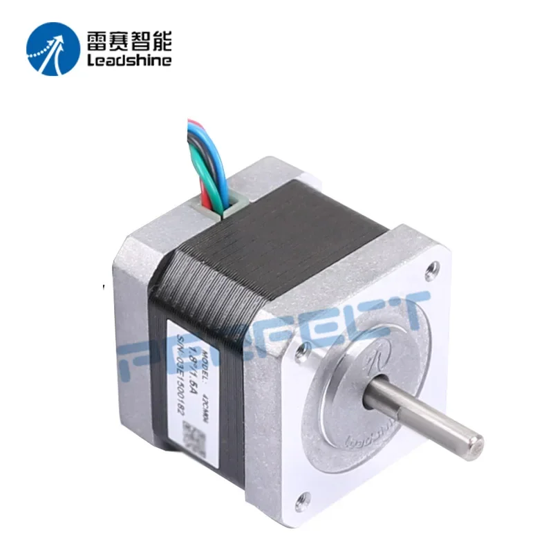 

42CM04 42CM06 42CM08 Leadshine NEMA 17 Stepper Motor with 0.4/0.6/0.8N.m Holding Torque 2 Phase Step Motor 4 Wires Shaft Size 5m