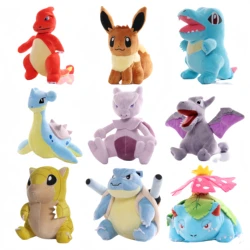 Pokemon Plush Toy Anime Figure Charizard Mewtwo Blastoise Mew Eevee Gengar Pikachu Stuffed Doll Sprigatito Toy Kids Xmas Gift