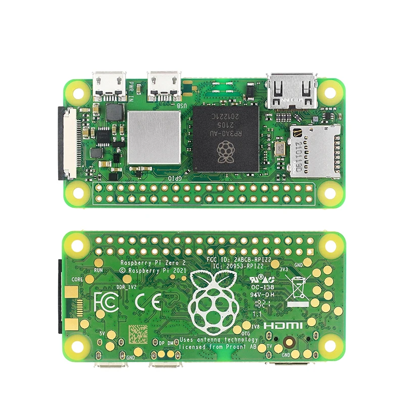 

Макетная плата Raspberry Pi Zero 2 Вт с процессором 1 ГГц, 512 МБ оперативной памяти, поддержка Wi-Fi и Bluetooth для Raspberry Pi Zero 2 Вт