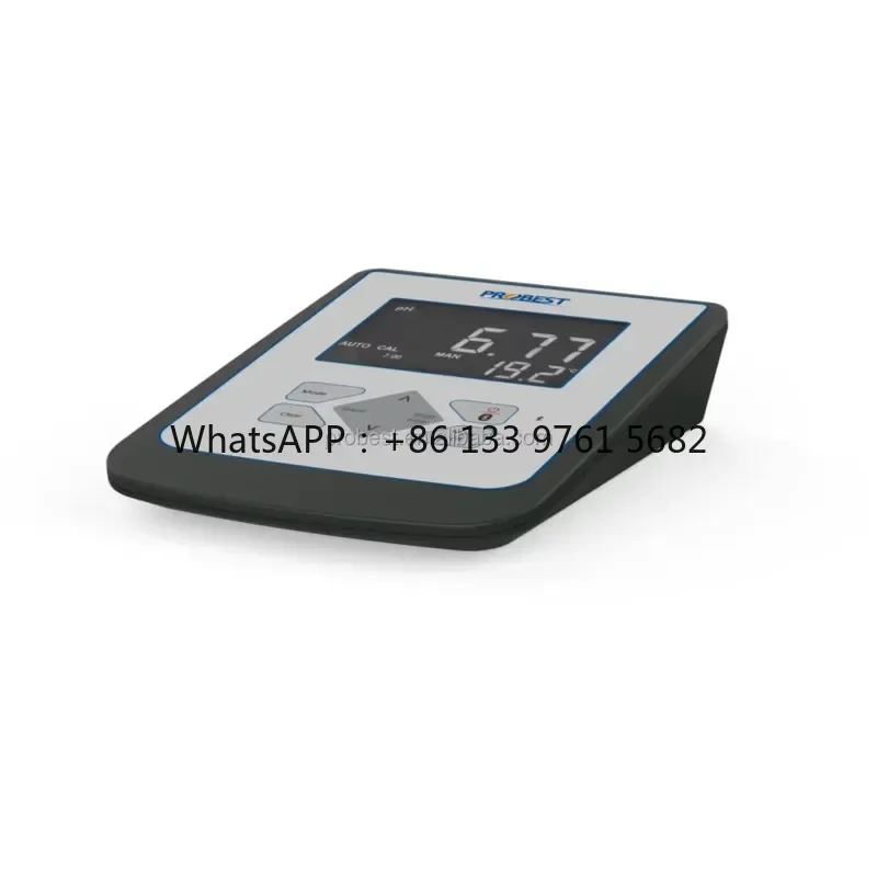 WSQ Ergonomic PROBEST PDG900-PH Lab pH Tester Waterproof Dual Power Supply Large Backlit LCD & 5-Point Calibration Meter