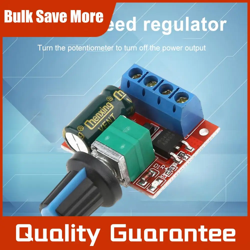 5A PWM Motor Speed Controller DC 4.5V-35V 90W Motor Speed Controller Fuse Automatic Recovery Motor Speed Regulator