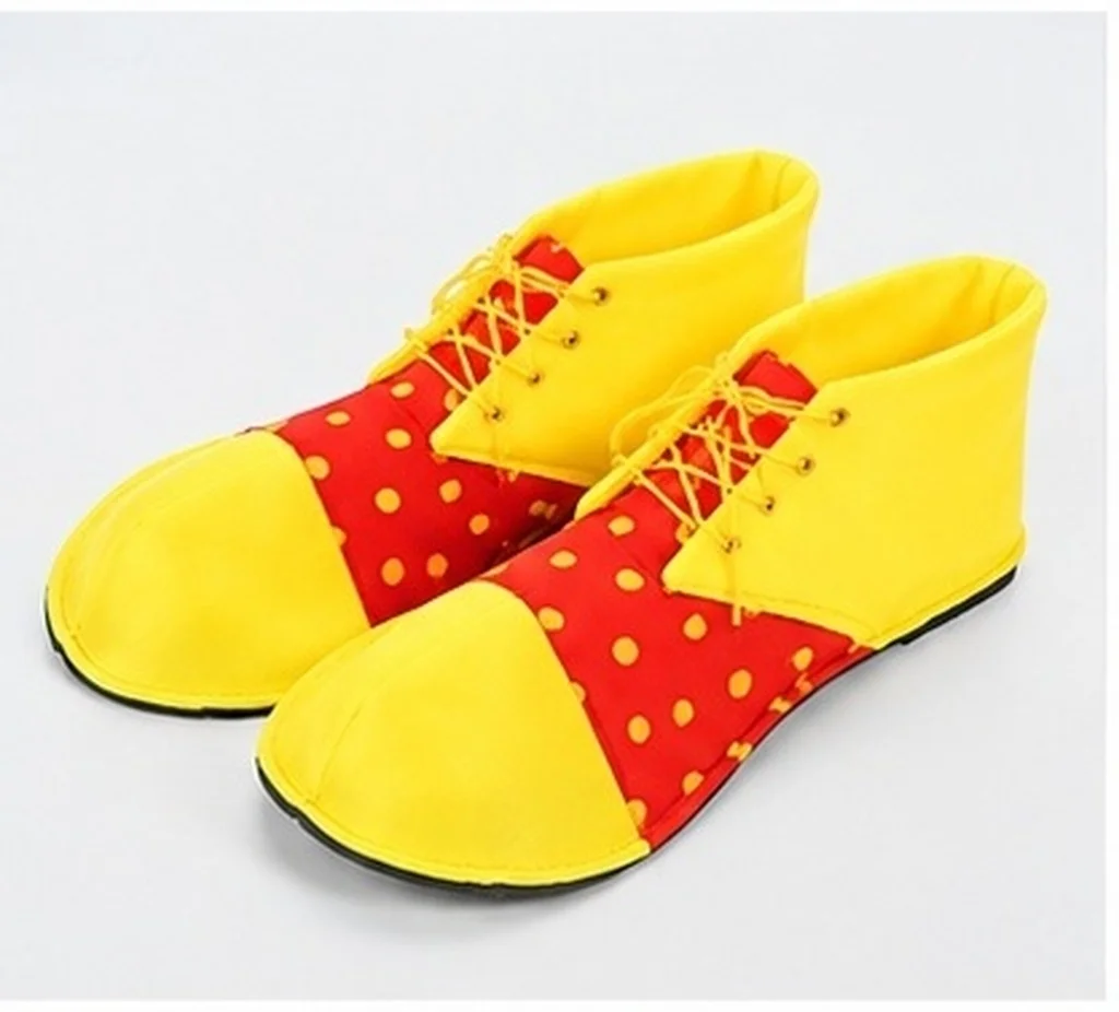 1Pair Clown Shoes Large Halloween Costume Shoes Creative Show Prop Clown Performance Supply Halloween Supplies
