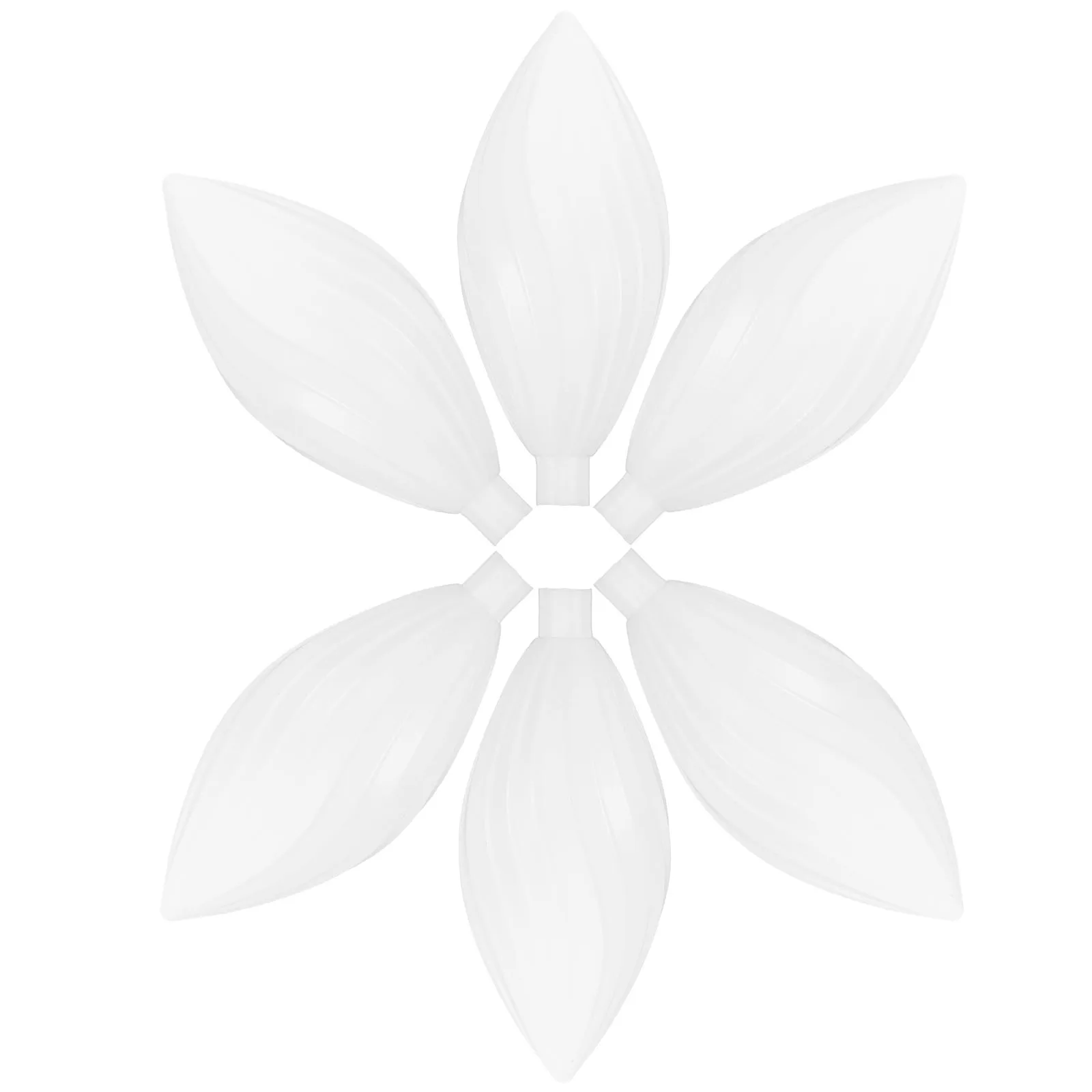 

6pcs Wedding Road Lantern Decorative Light Shade White Plastic Cover G4 Lampshade Lotus Bud Design Soft Lighting Indoor Outdoor