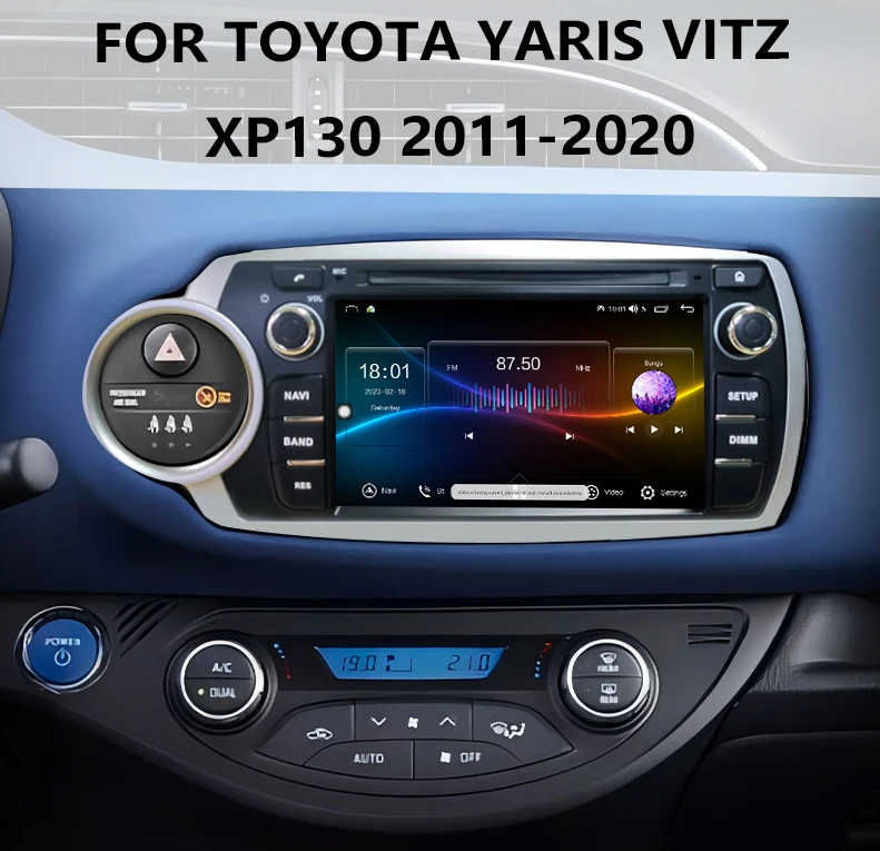 Автомобильное беспроводное радио Carplay для Toyota Yaris Vitz XP130 2011-2020 CHSTEK Bluetooth-навигация Android стерео медиаэкран WIFI 4G