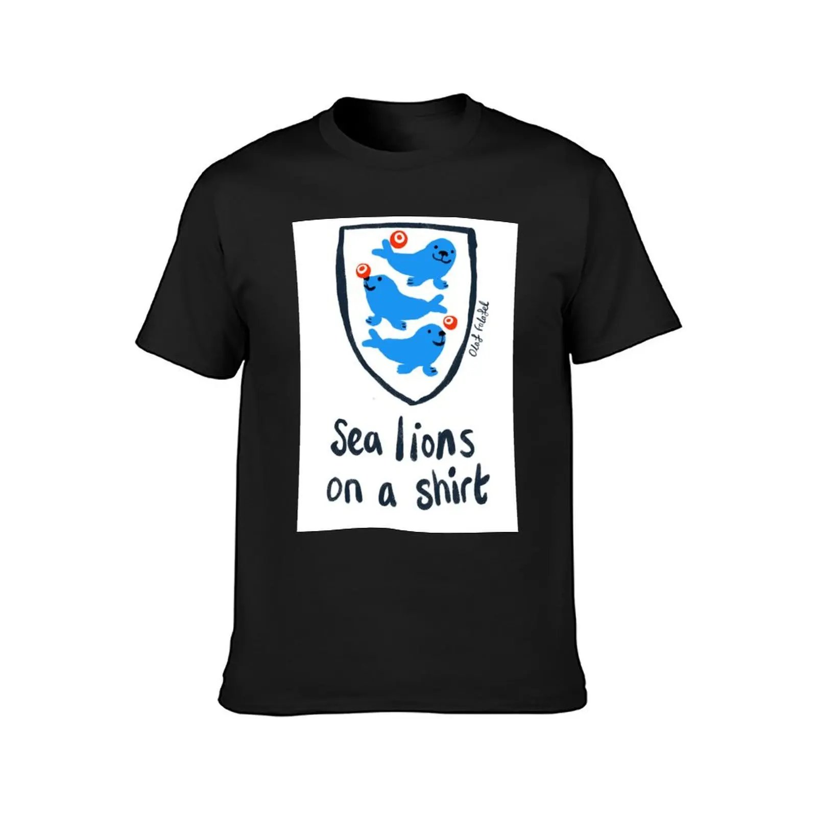 Sea lions on a shirt T-Shirt anime shirts graphic tees Aesthetic clothing oversizeds plain white t shirts men