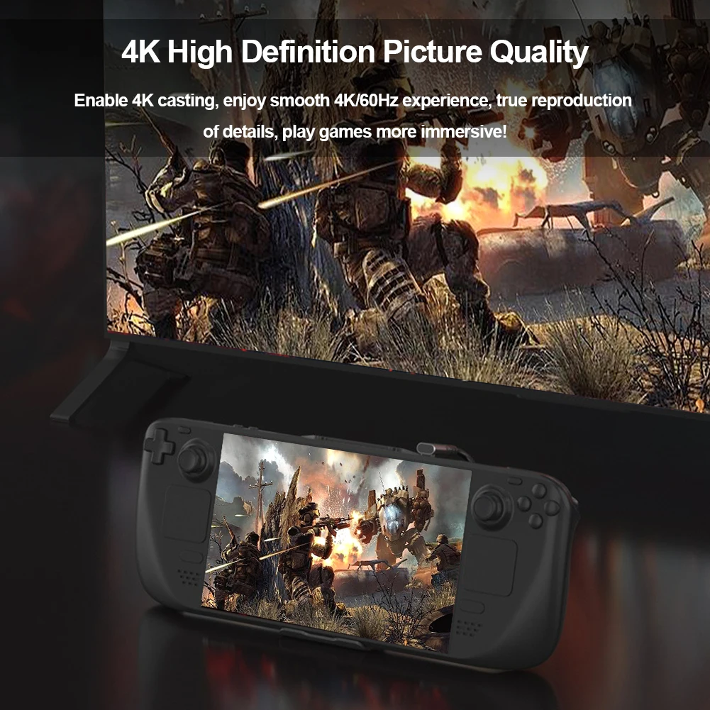 محطة إرساء للبخار سطح السفينة ، حامل قفص الاتهام ، محور نوع C ، 4K @ 60Hz ، HD-متوافق ، 100 واط ، PD3.0 الشحن ، ASUS ، ROG ، Ally ، 5 في 1