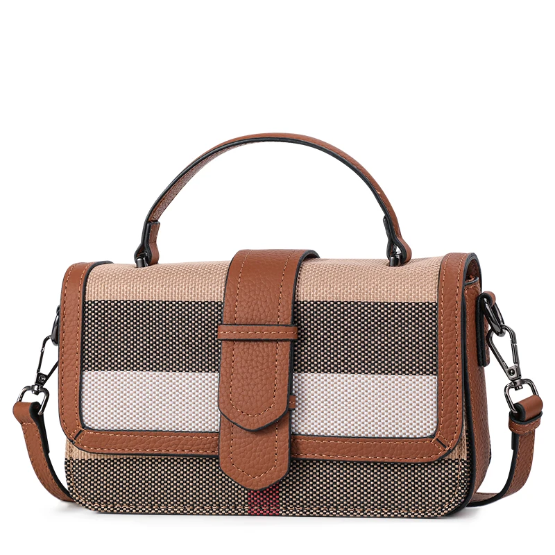 Fashion Plaid Crossbody Bags for Women 2023 New High Capacity Simple Shoulder Purses Female Brand Designer Trends Handbags