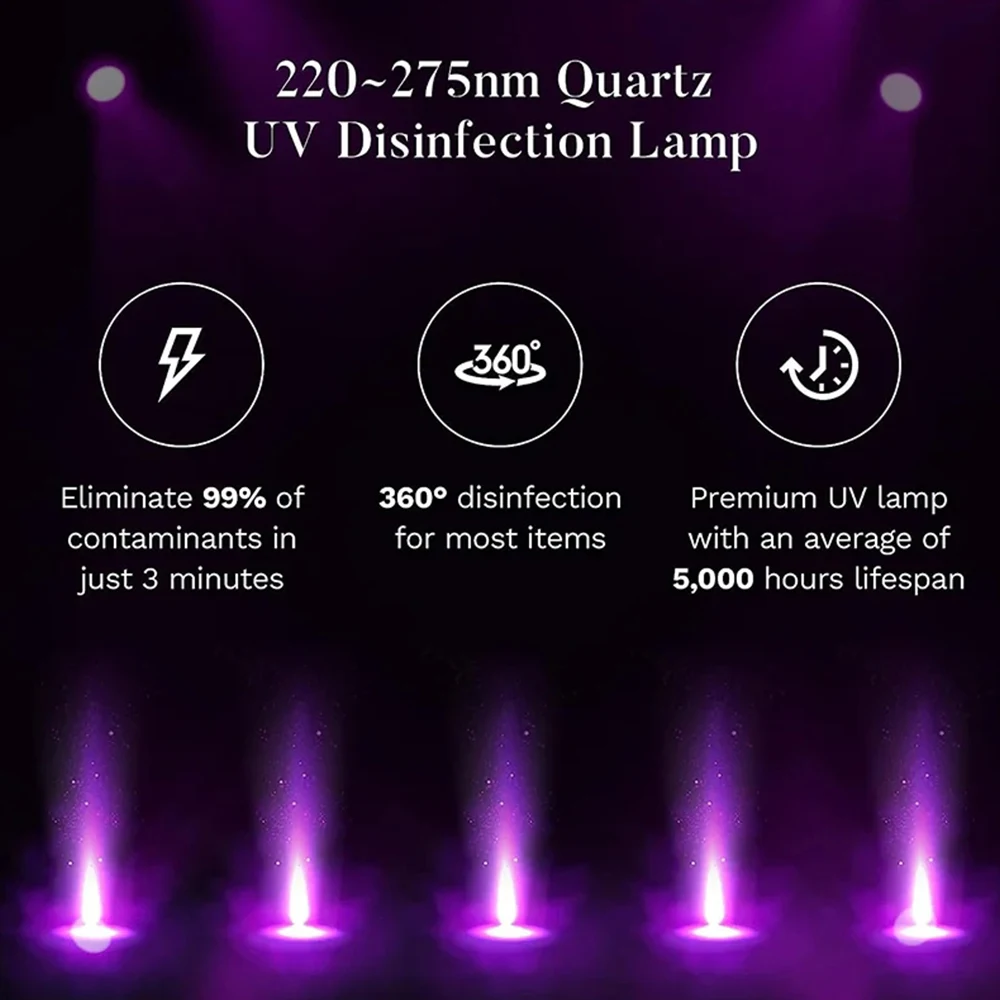 Stérilisateur à la lumière UV pour outils de salon, boîte d'armoire, désinfectant à l'ozone ultraviolet, outils pour ongles, outils de beauté et de coiffure