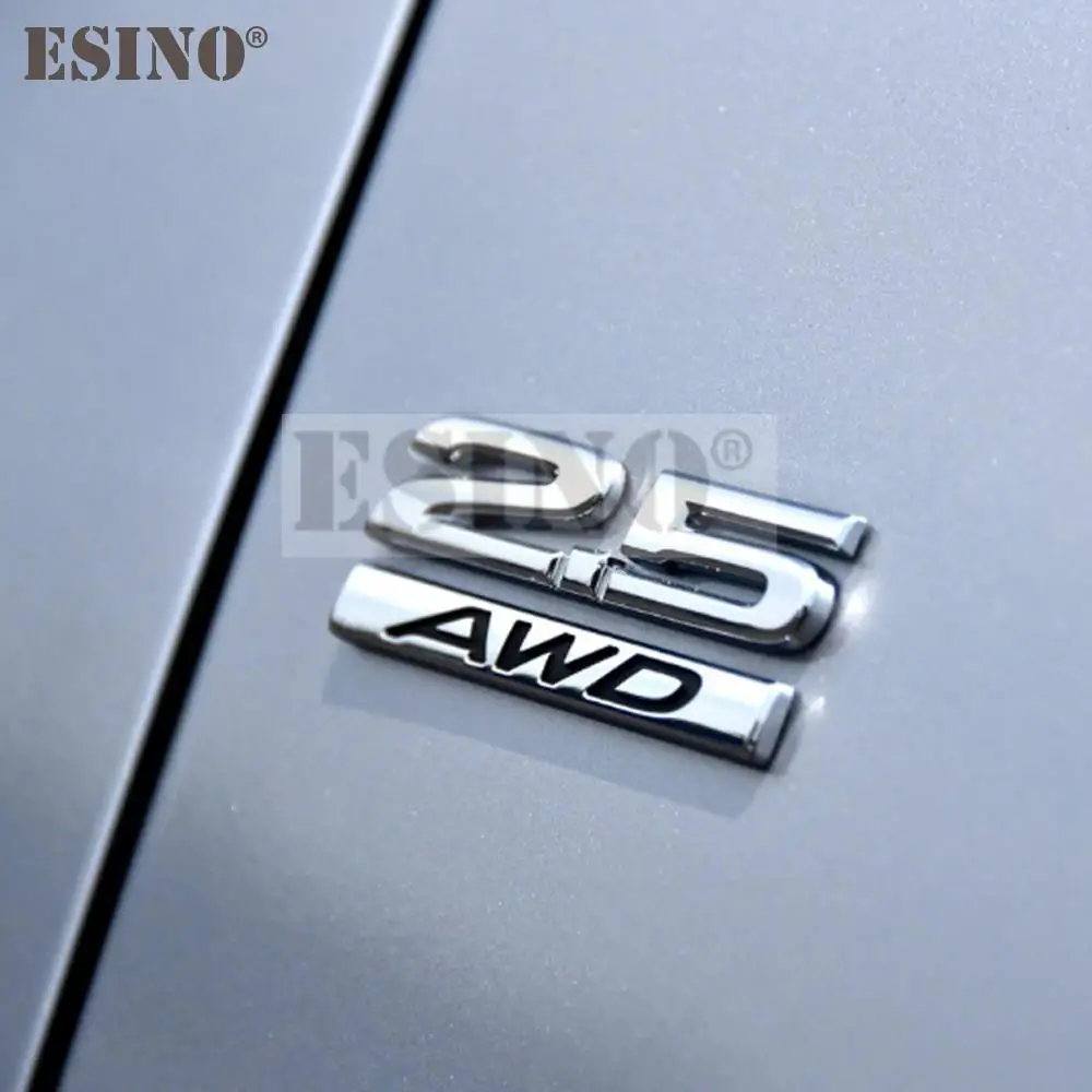 New Car Styling 3D AWD 2.0 2.5 Skyactive Metal Chrome Zinc Alloy Emblem Car Body Badge Sticker for Mazda 3 CX-3 CX-5 RX-8 RX-5