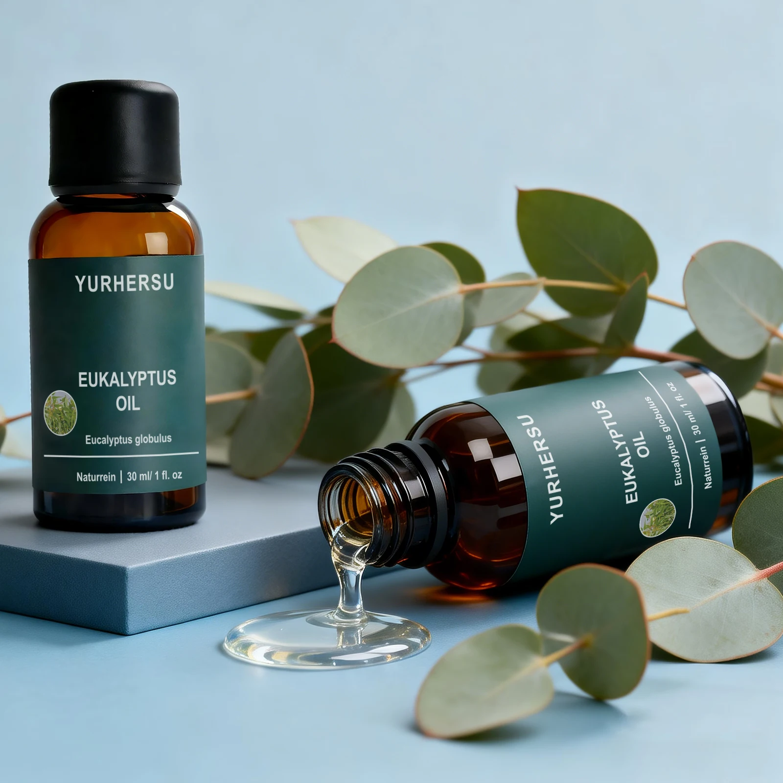 100 % reines natürliches Eukalyptusöl für Diffusor, Entspannung, Kälteentlastung, Haut- und Haarpflege, 30-ml-Flasche