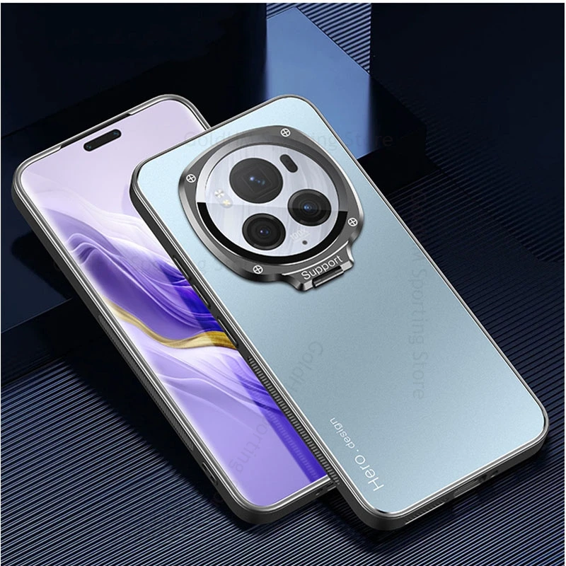 

Magnetic Flip Lens Kickstand Matte Case For Honor Magic 7 Pro For Magsafe Magsafing Tough Cover For Honor Magic 6 5 4 Pro Fundas