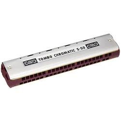 Tombo Chromatic Single Harmonica No. S-50 44 Holes 44 Reeds Tones Harp 3 Octaves Mouth Organ Professional Armonica Instrumentos