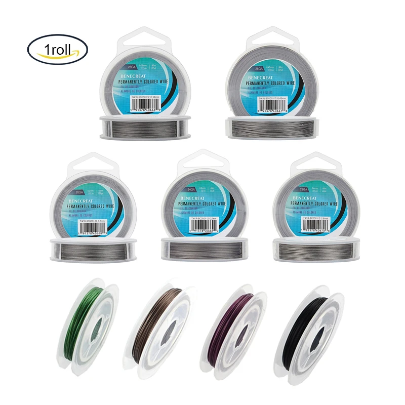 0.3/0.4/0.45/0.5/0.6mm ze stali nierdzewnej ogon tygrys nylonowe koraliki linka z drutu do DIY bransoletka rzemiosło tworzenie biżuterii