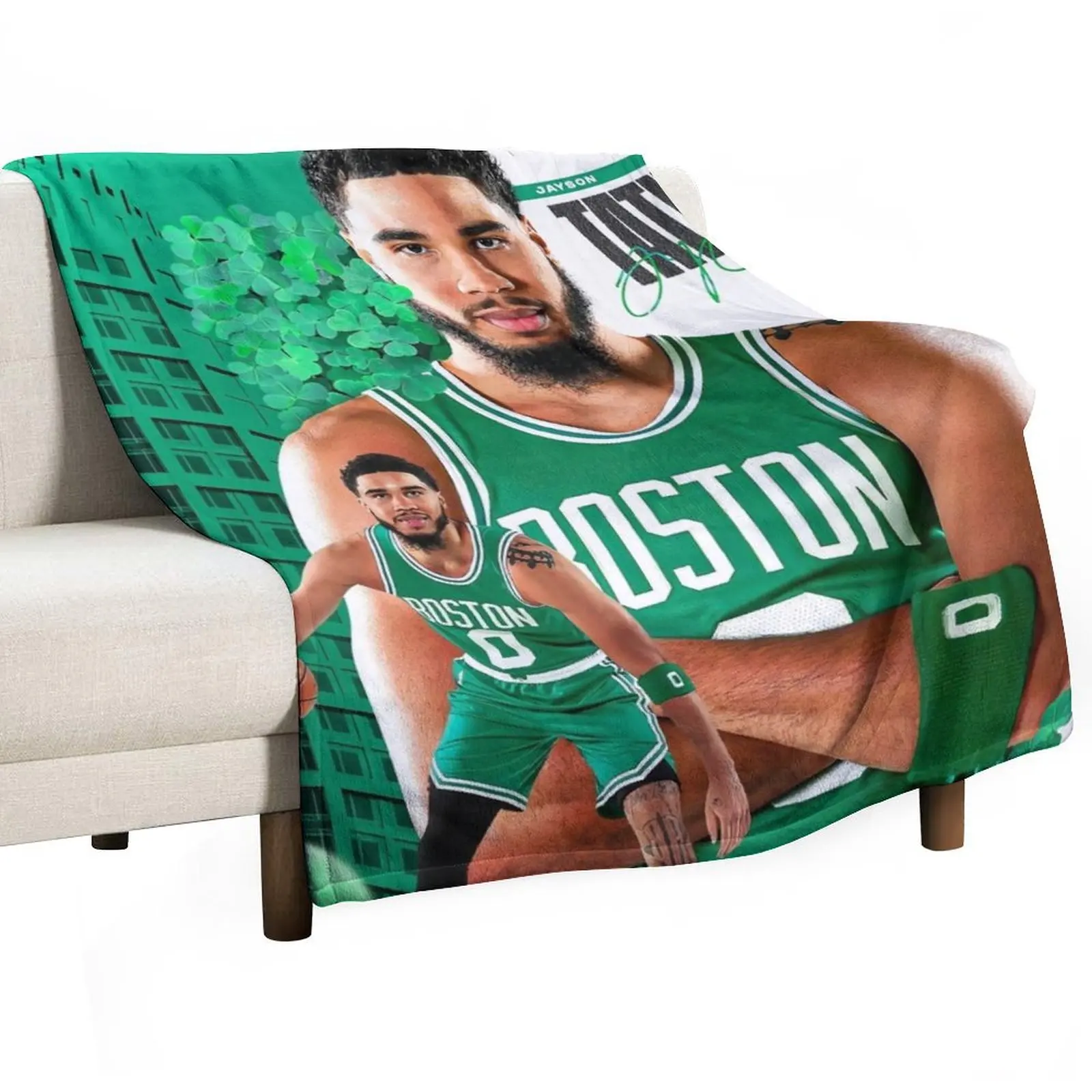 

Jayson Tatum 0 Champions Throw Blanket Moving Sleeping Bag Blankets