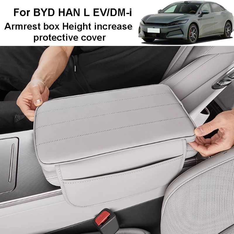

Для BYD HAN L EV/DM-i 2025 2026, автомобильный подлокотник, защитный чехол, центральная панель управления, аксессуар для интерьера