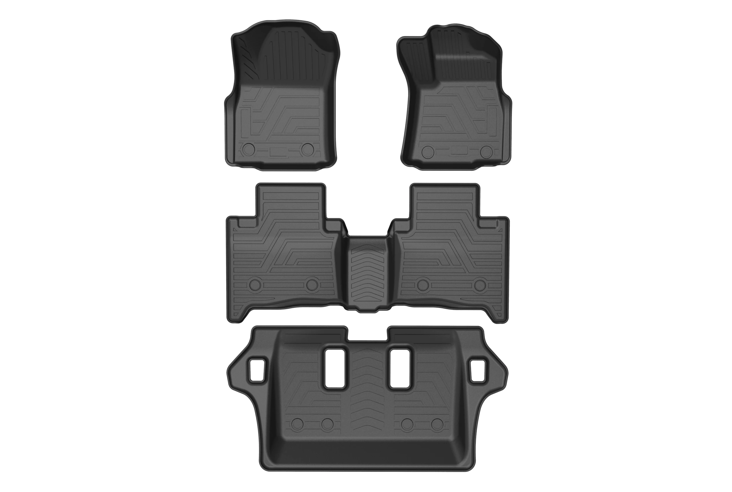 

Right Hand Drive For TOYOTA Fortuner 2016-2021 7seat TPE Car Floor Mats Waterproof Rubber Car Pad Liner Auto Interior Accessorie