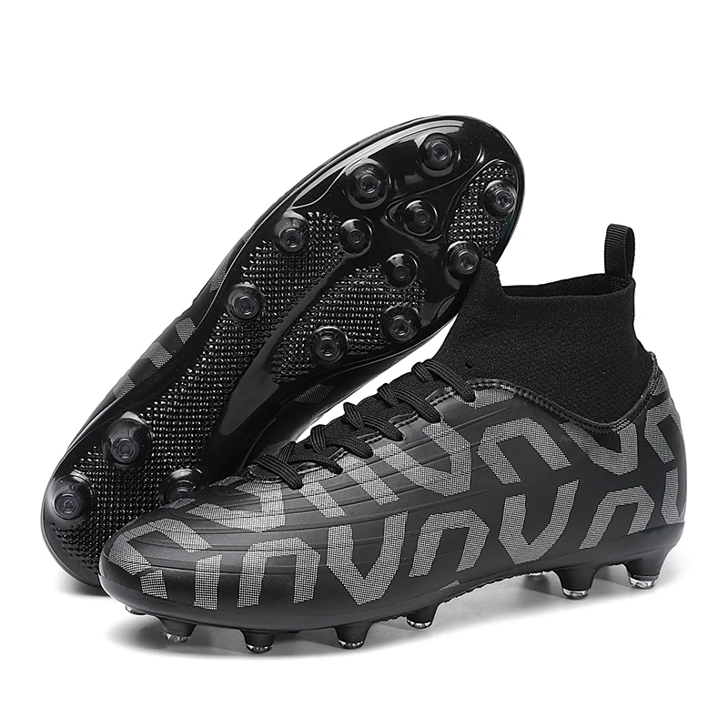 

Men Women Soccer Shoes High-top Football Boots Boys Sneakers AG/TF Turf Soccer Cleats Outdoor Professional Futsal Training Shoes