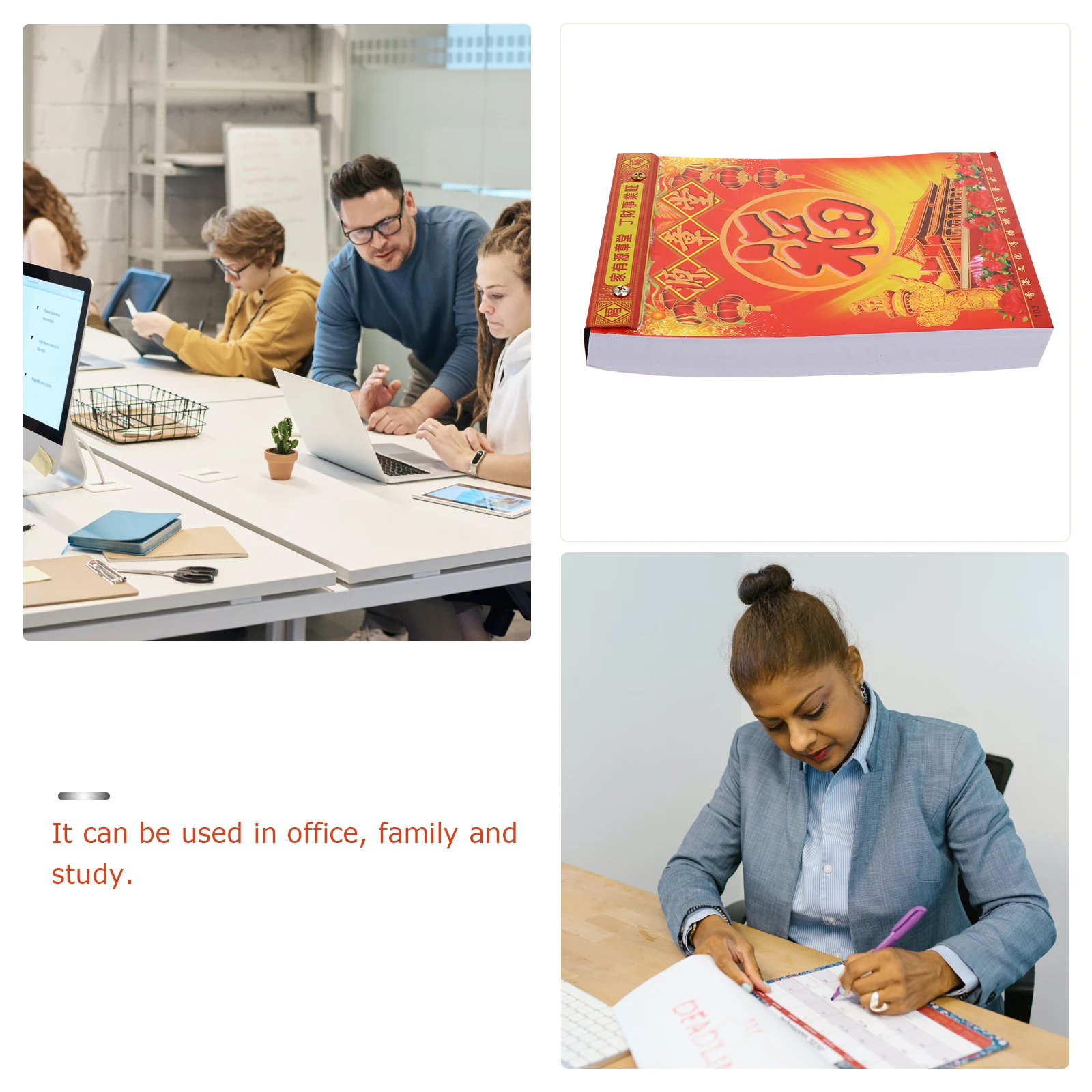 

2023 Old Calendar Year of The Tiger Home Use Chinese Traditional Wall Hanging Calendars 2023 Office Desk Diary