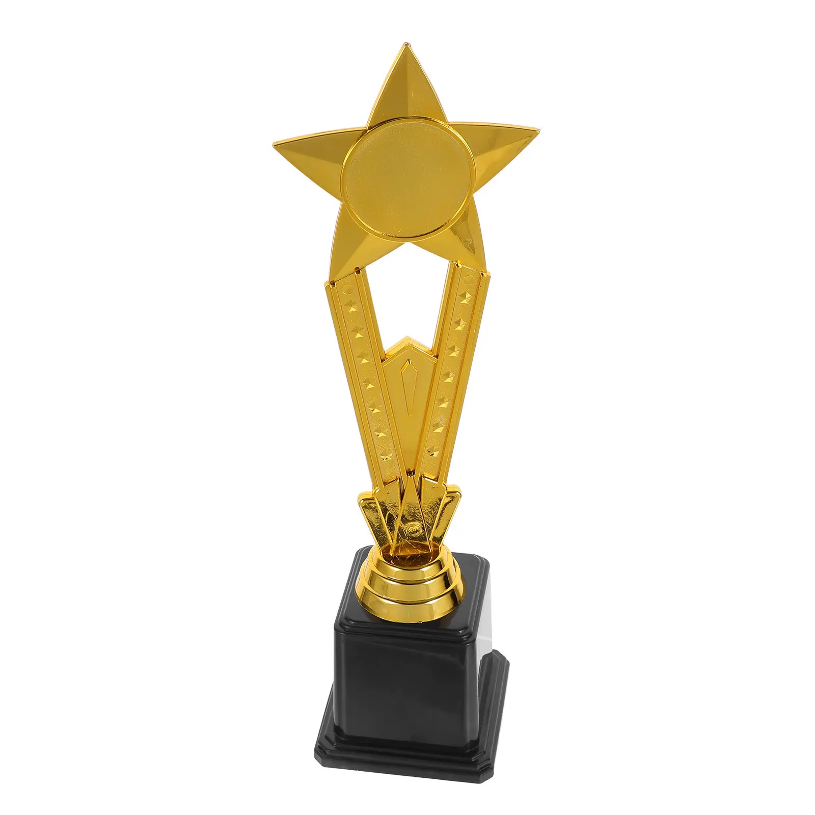 Plastic Gold Star Trophy Small Sports Trophy Cup Easy Maintenance Youth Football Soccer Awards Kindergarten Graduation Team