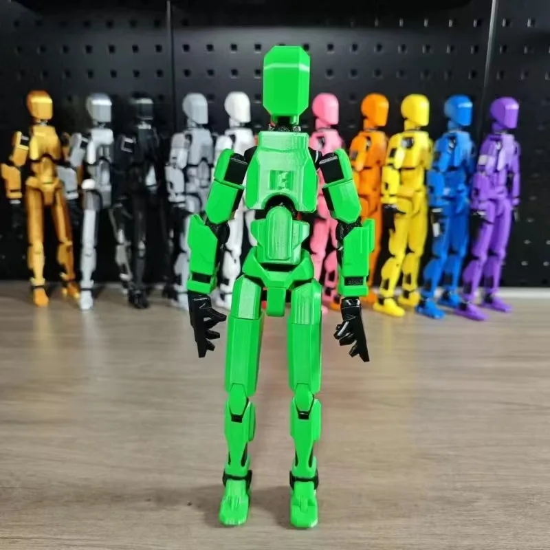 

3D Printed Transformable Robot Action Figure Full Body Multi Jointed Articulated Model With 5 Posable Sections Ideal