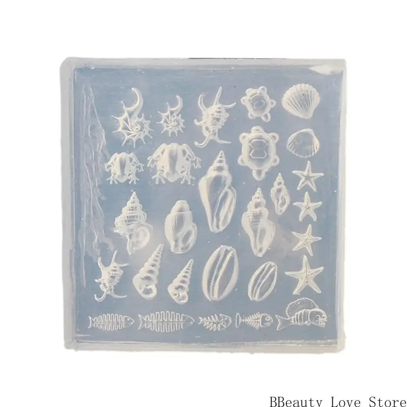 Professional Sea Theme Art Molds Small Accessories Mold Decorative Mold for Salon Manicure Decorations