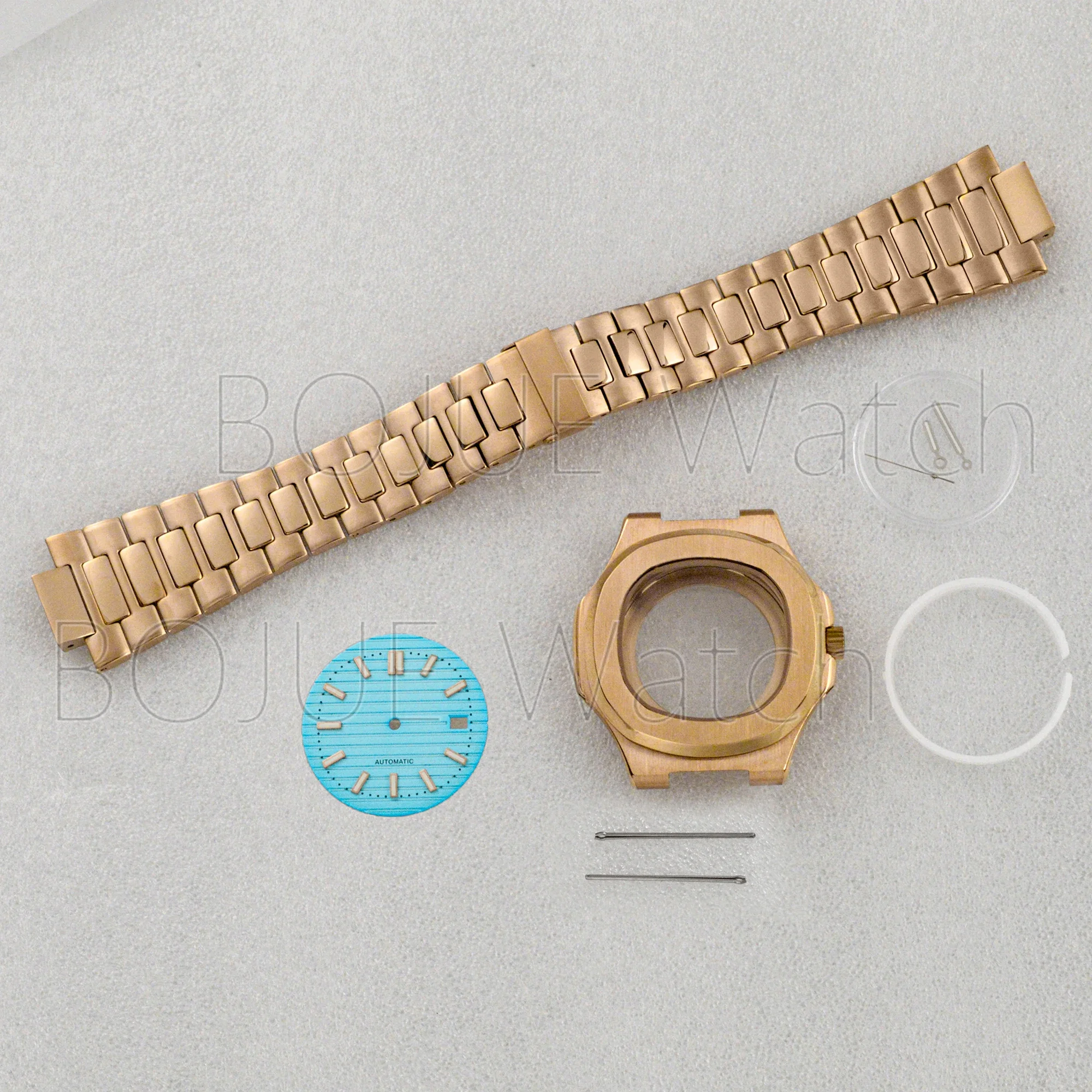 NH35 NH36 41mm  Watch Case Clear  Glass Caseback 316L Stainless Steel Original Buckle Strap for Nautilus Movement Parts