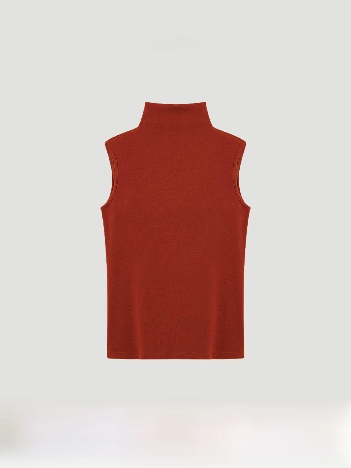 

lectual Sle Basic Raseel Wool High Collar Svel T-irt Women's Faion Summer Pure Color Stand Fit Tee