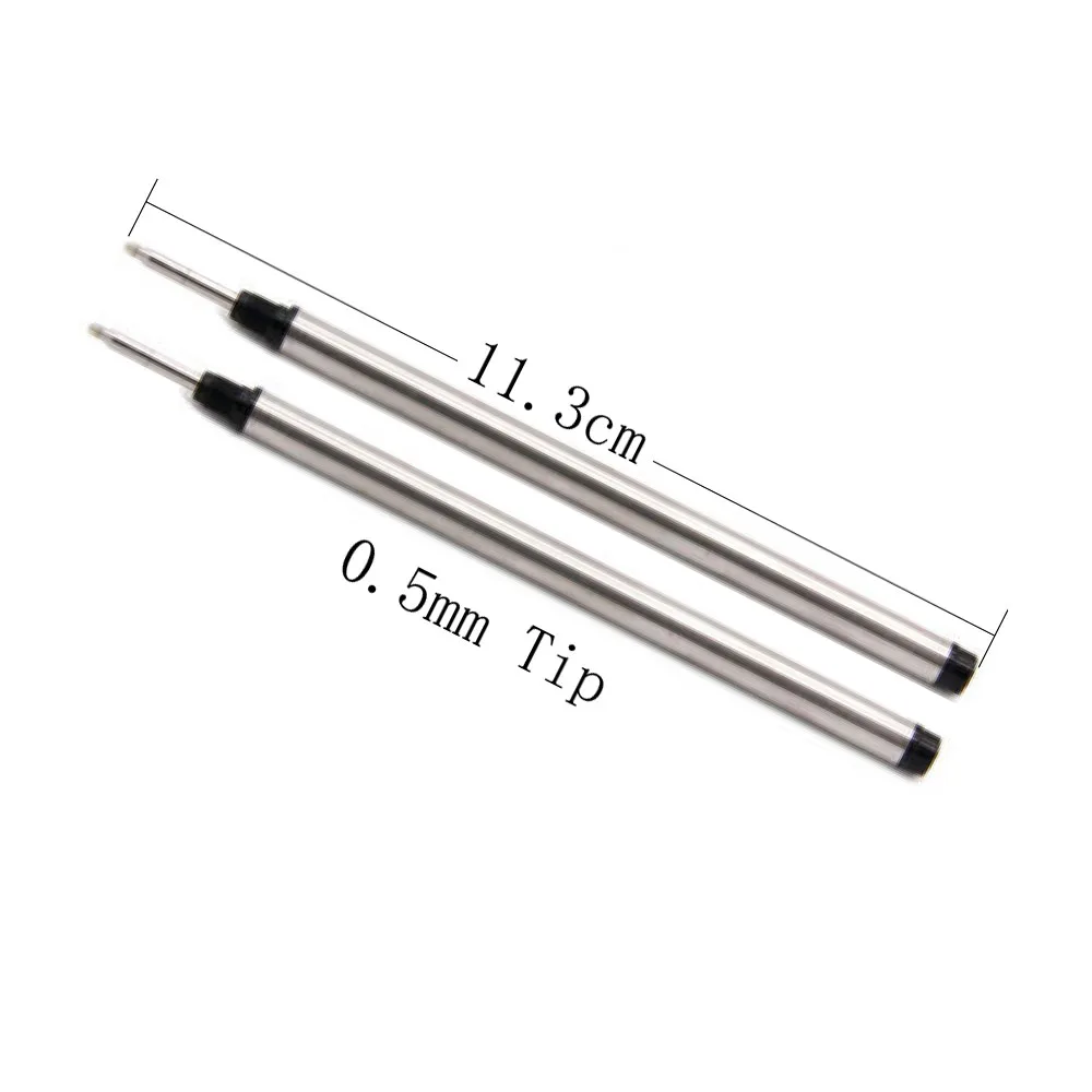 Refil de Caneta Rollerball 113mmx6mm com Ponta de 0.5mm para Mont Blanc 107878 P163 H-12 MNB107878 Tinta Alemã 105159 M506 M401 M710