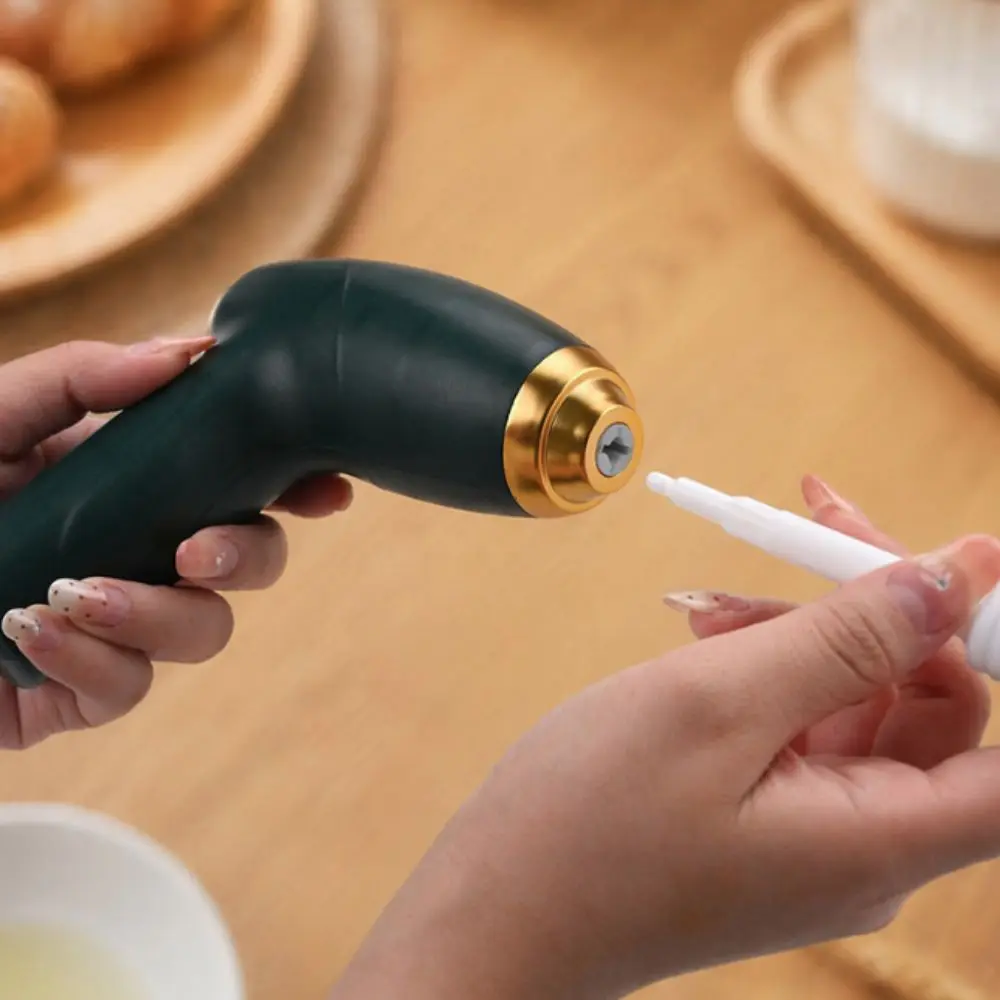 Handheld Electric Mixer with Replacement Heads Wireless Electric Egg Whisk Comfortable Grip USB Rechargeable