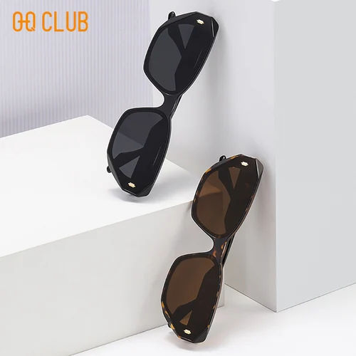Imagen 2 del producto O-Q CLUB gafas de sol polarizadas para mujer, gafas de sol para mujer, tendencia 2025, gafas de sol Steampunk de diseñador de lujo, gafas masculinas para hombre