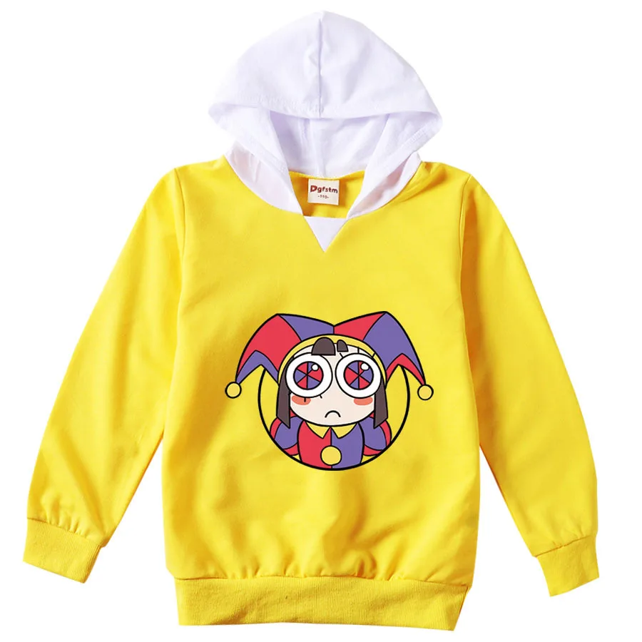 Spring Autumn Clothes Boys Girls The Amazing Digital Circus Hooded Long Sleeve Hoodies Kids Pullover Tracksuit Birthday Gifts