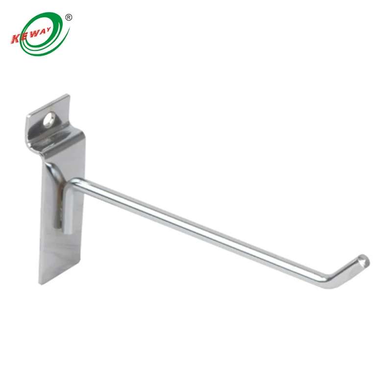 Custom. slatwall pendant rack hook arm 15CM convenient retail shop price display