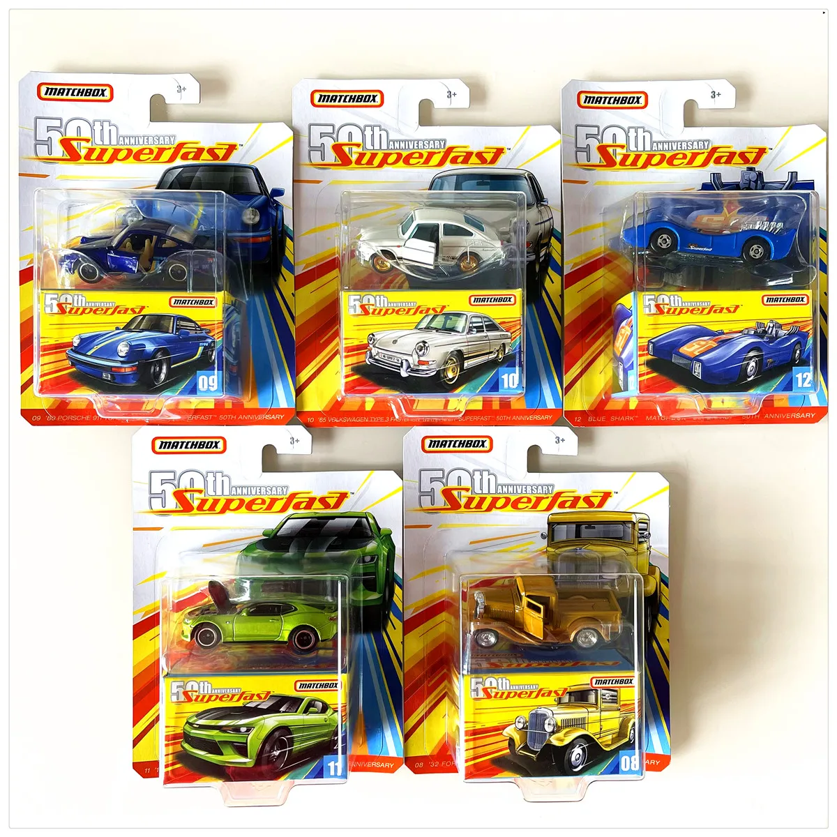New Hot Matchbox alloy car 50th Anniversary Collection Mercedes Benz Porsche GBJ48 Model Birthday Gifts Collectible Toys Gifts #3