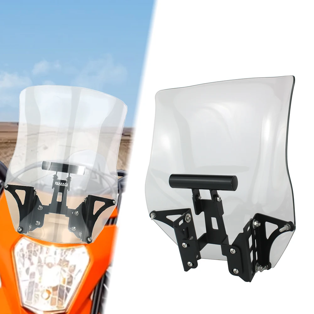 For KTM 690 Enduro R 2019-2023 690 SMC /SMC R Motorcycle Windscreen Riser Adjustable Windshield Bracket & GPS Navigation Bracket