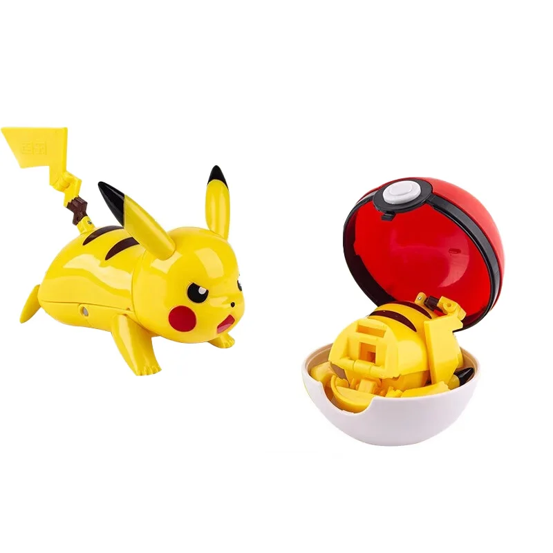 Pokemon Figures Toys Anime Action Pikachu Dragonite Gengar Mew Snorlax Gyarados Lapras Poke ball Pokeball Lunala Children Gift