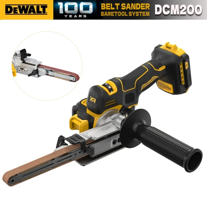 DEWALT DCM200 20V MAX XR® 18 in. Bandfile Contact Arm 700 MWO 104° Rotating Brushless Motor Cordless Belt Sander DCM200B