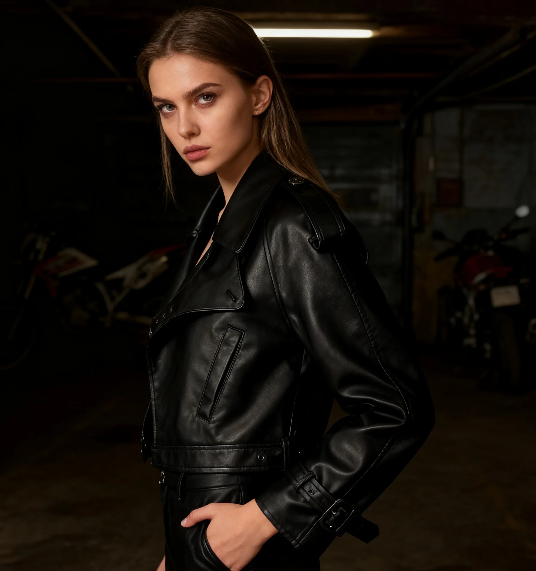 

Biker Jackets Womens Jacket Air Hood Mesh Embroidered Flared Sleeved Chic Minimalist Riding Summer-Autumn Versatile Lightweight