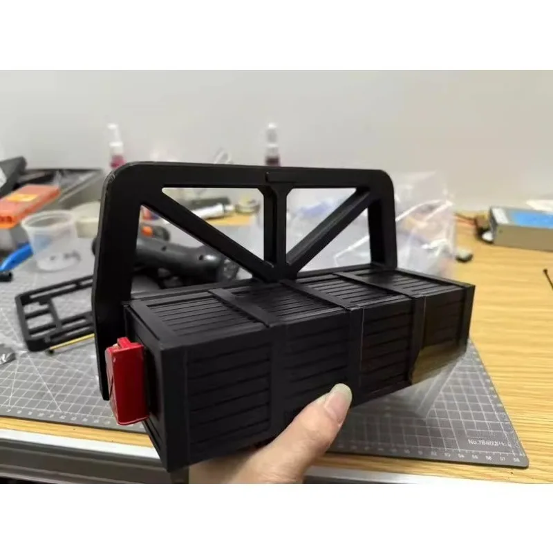 For CROSSRC EMO X6 XL3 1/8 Scale RC Rock Crawler Roll Cage and Battery Compartment Upgrade Kit Non-Destructive Installation