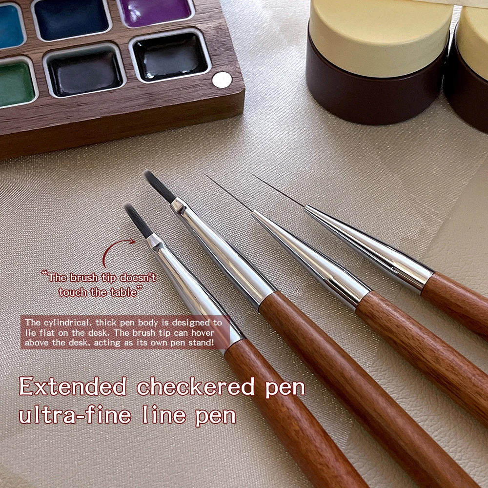 1Pc Nail Line Drawing Pen Professional Nail Brush For Line Grid Pattern Painting Nail Art Uv Gel Painting Manicure Tool