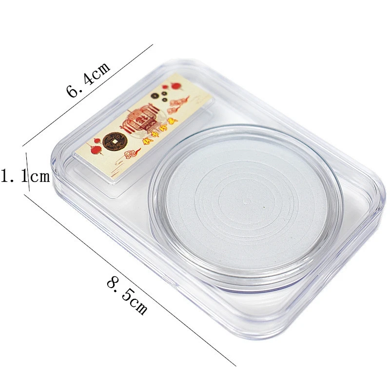 10 قطعة العالمي 46 مللي متر عملة حامل كبسولة المنظم صندوق عرض بلاطة مع رغوة طوقا ل 16/20/25/27/30/38/46 مللي متر عملة جمع