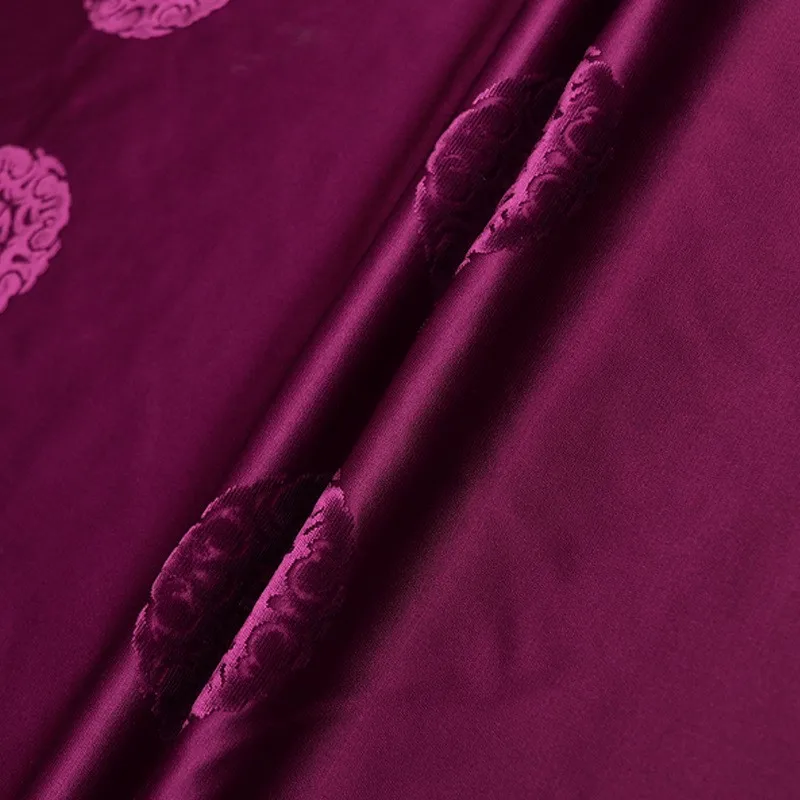 Handmade Zhangzhou satin jacquard fabric polyester fiber traditional pattern Chinese clothing waistcoat and cheongsam