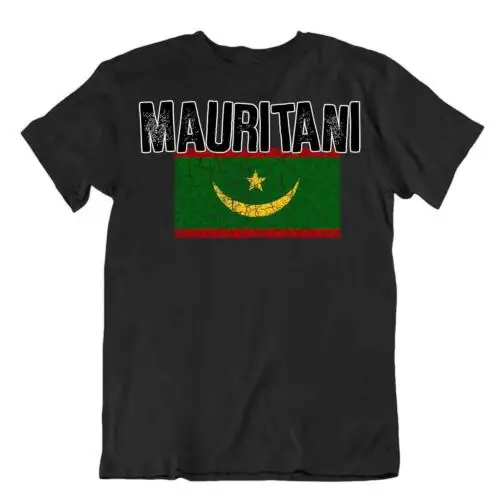 Flag T-Shirt Mauritania Fashion Country Souvenir Gift Tee Pride logo