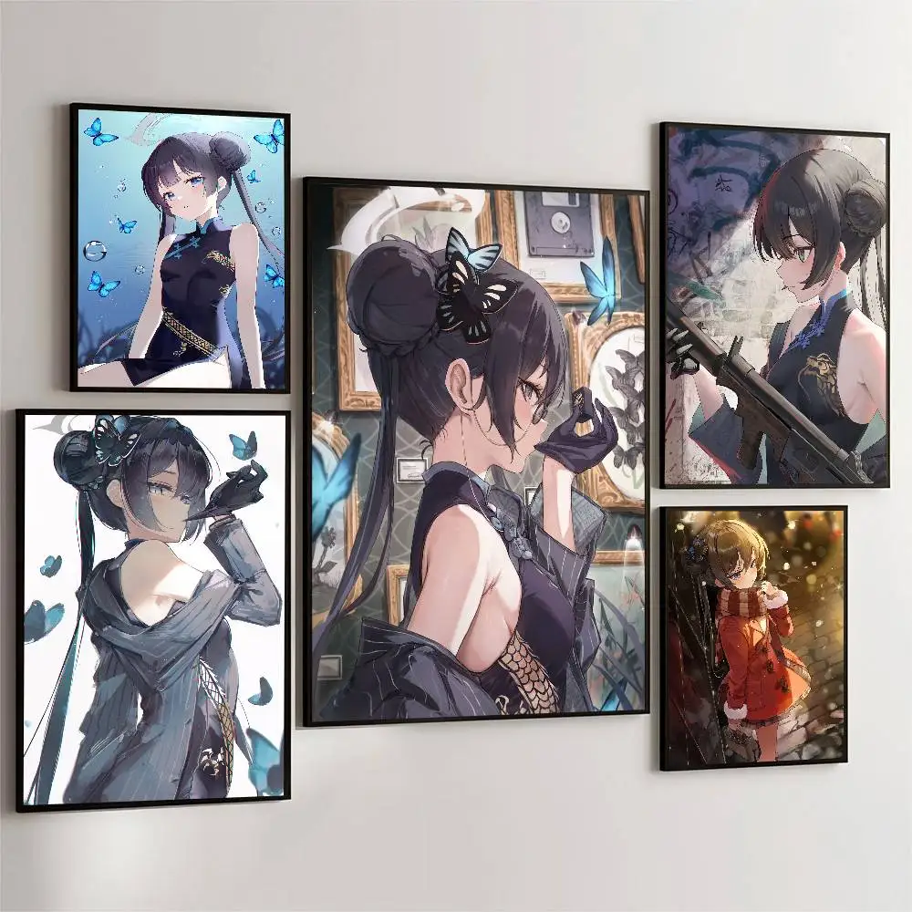Kisaki Blue Archive Poster High Quality Print Waterproof Wall Art Sticker For Bar Living Room Decor Gift