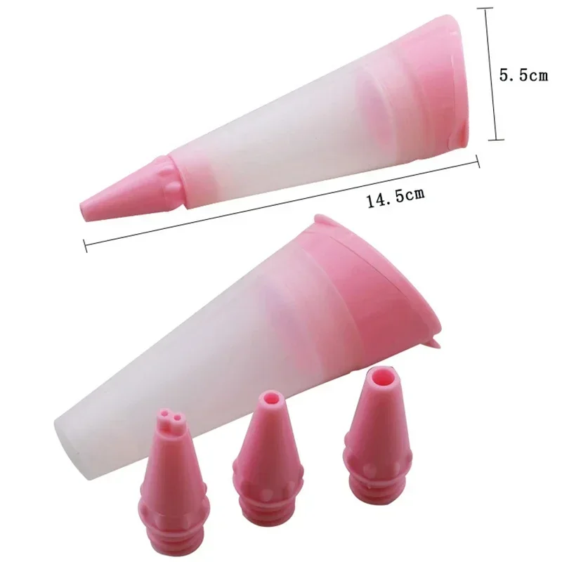 Silicone Food Writing Pen Pastry Plastic Nozzle Cake Decorating Tools Pastry Cream Chocolate Decorating Syringe Decoration Pen