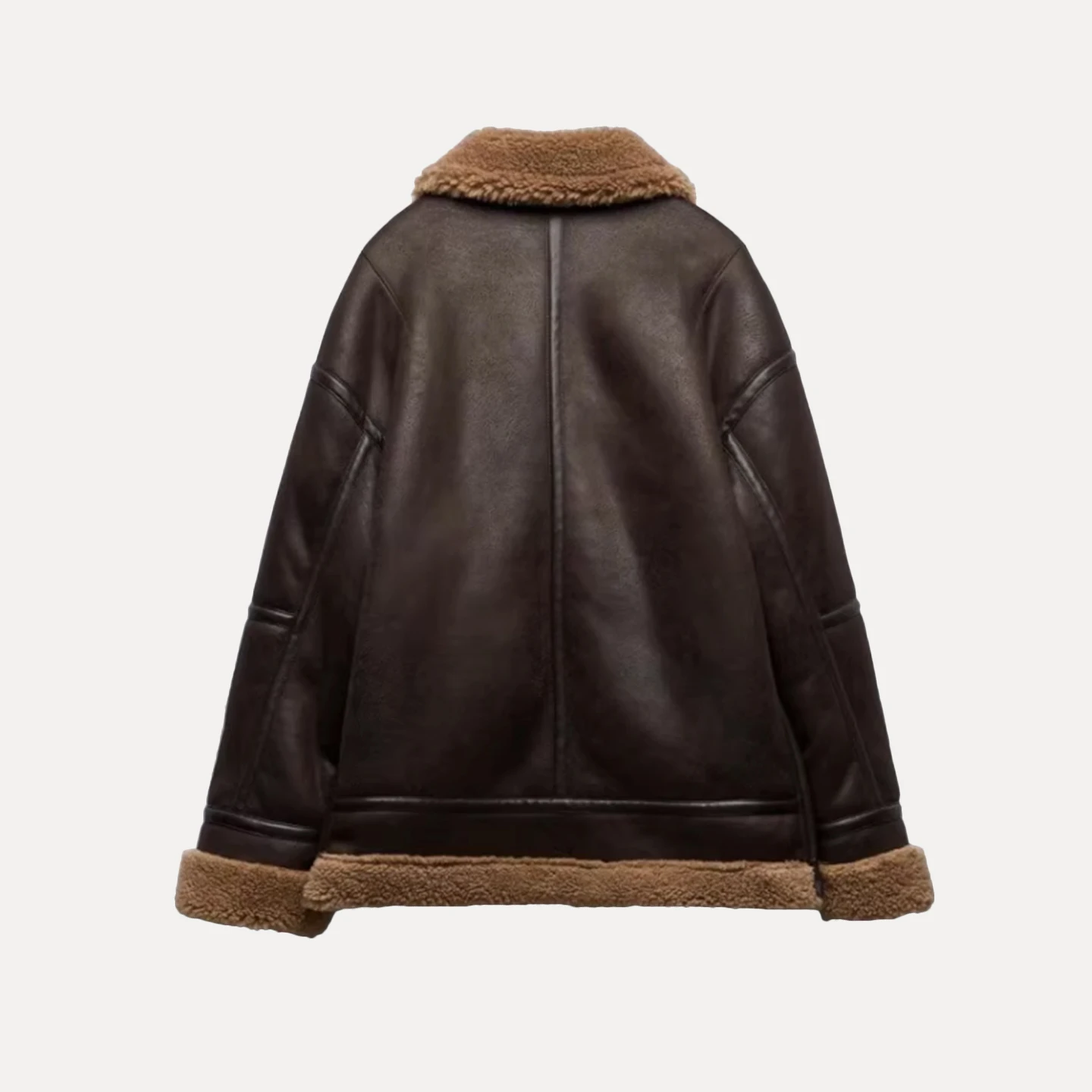 Z Dames Faion Motorcycle Sle Dubbelzijdige Jaet Jas Ele Personali 2025 Nieuwe collectie Lange Sve Rits